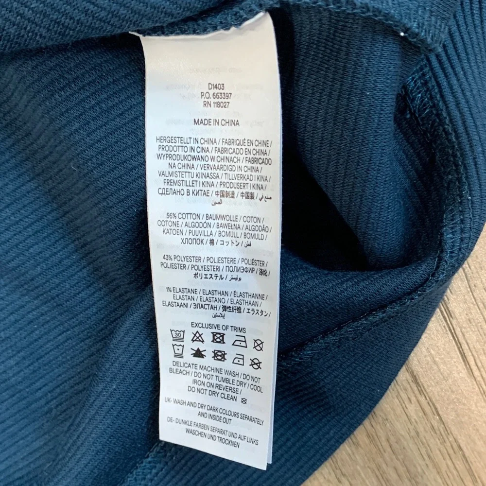 Boden Women's Blue Cam Zip-Up Ottoman Dress Size 2R - Picture 4 of 11